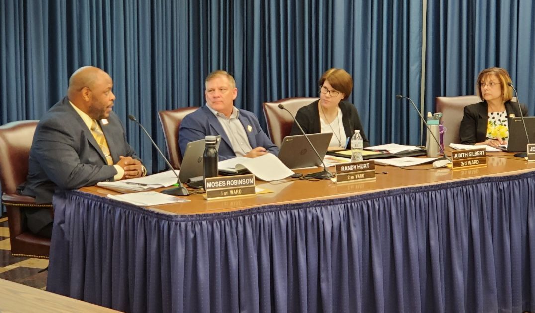 Moses Robinson at Rock Island city council